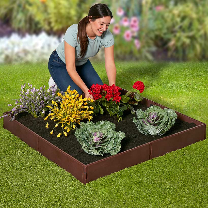 Raised Garden Bed With 8 Adjustable Panels