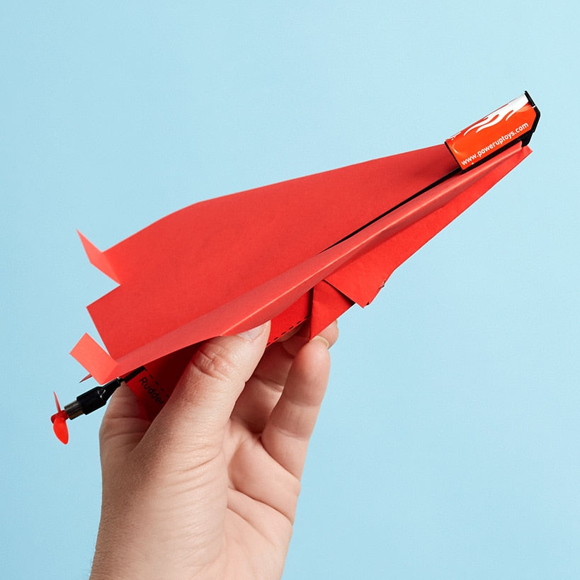 Motorized Paper Airplane Kit - Powerup 2.0 Quick Charge Easy Control