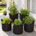 7 Gallon Grow Bags Set Of 5 With Built In Handles