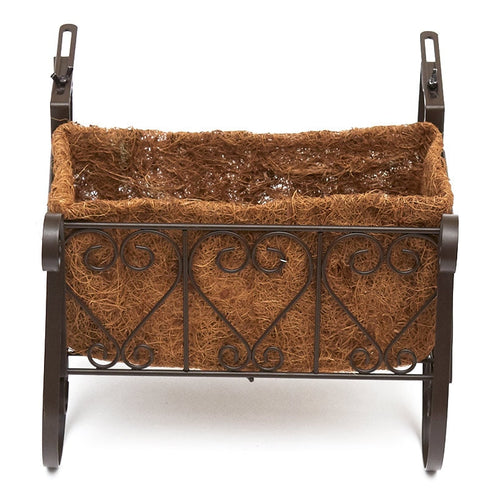 Decorative Fence and Rail Planters for Outdoor Flowers