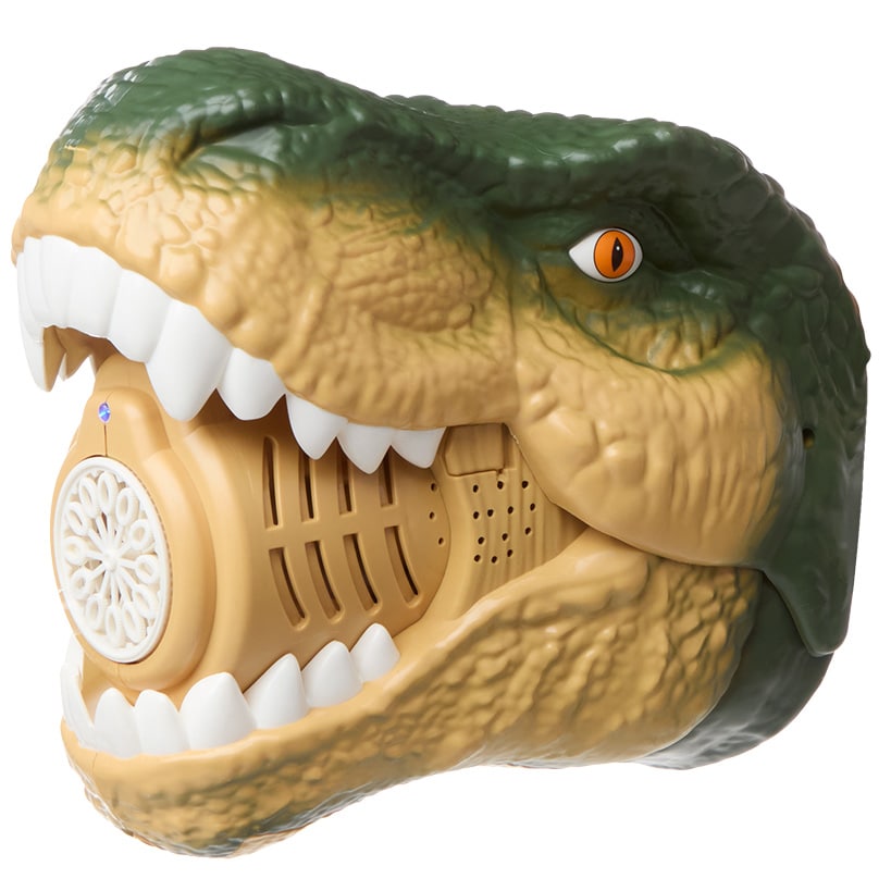 Dinosaur Bubble Machine - LED Light Realistic Roaring and Bubble Solution