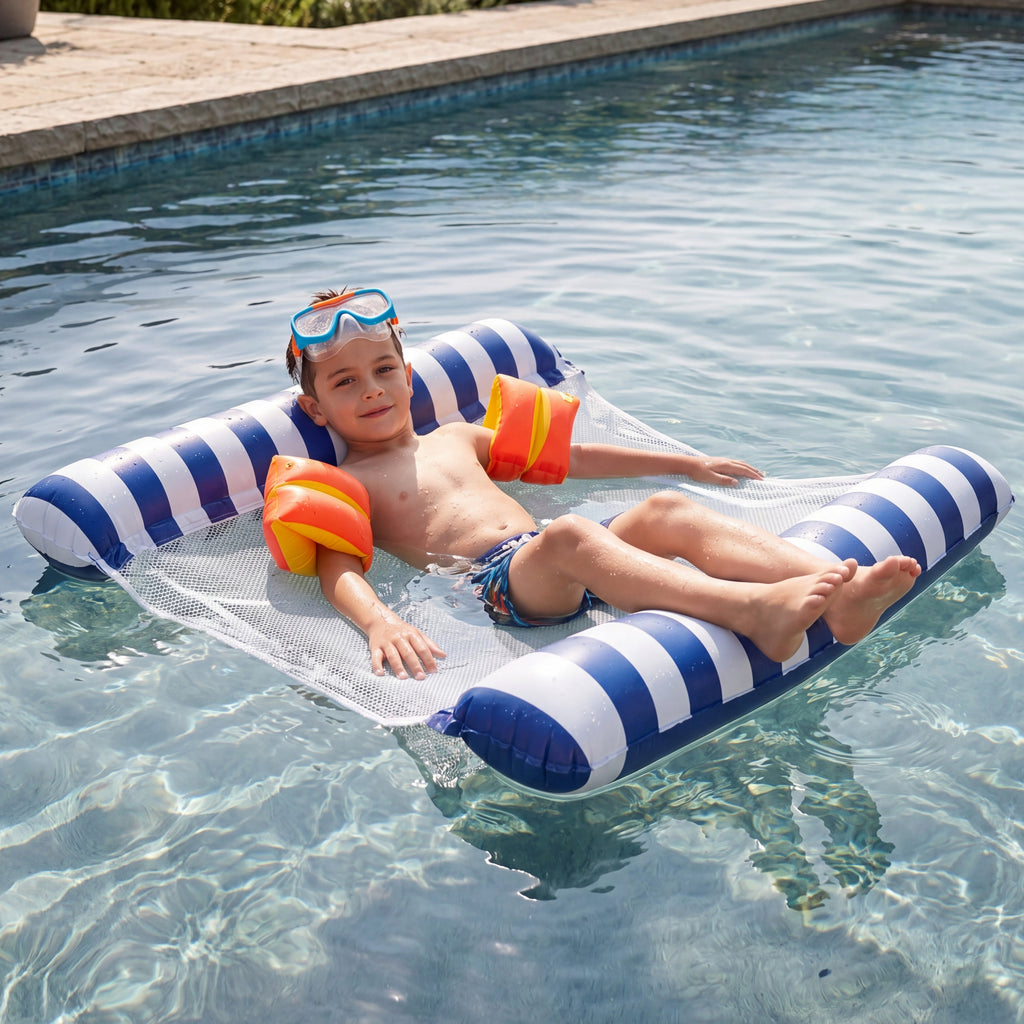 Double Pool Lounger-Spacious Comfortable with Head and Leg Support