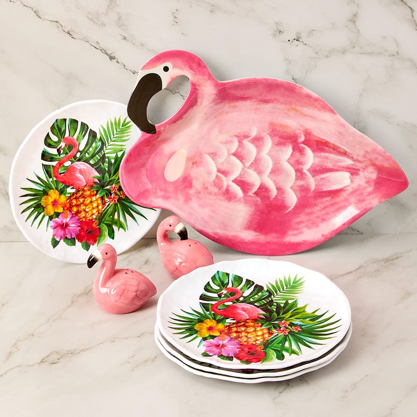 Flamingo in Paradise Tableware - 12\" Serving Platter